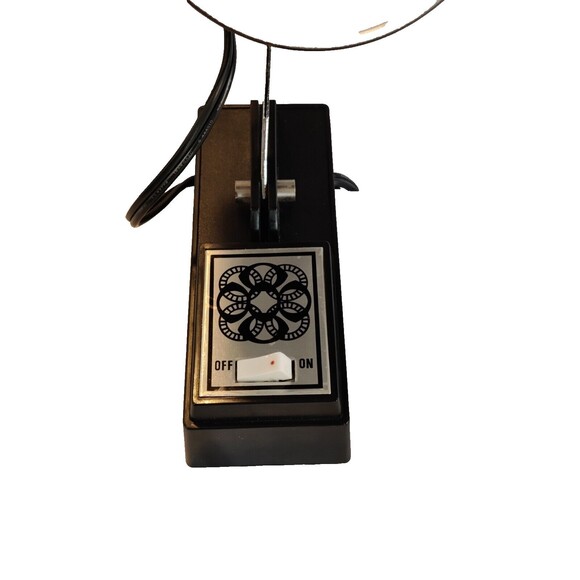 Vintage Black Electric Portable Lamp Adjustable E58113-Tested Works!-Light - Picture 3 of 10